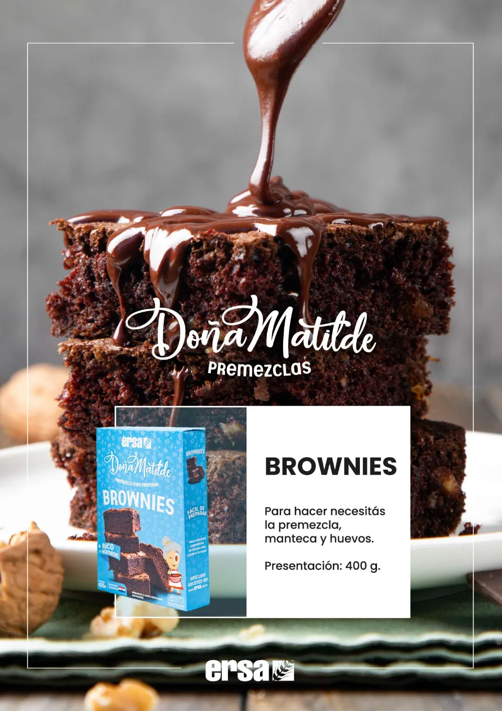 Brownies recién horneados